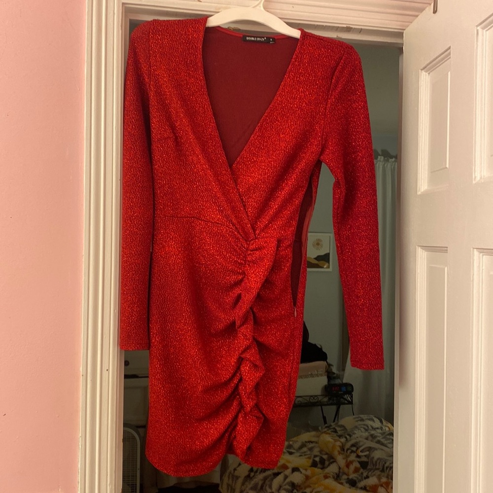 Red sparkly Christmas dress size small